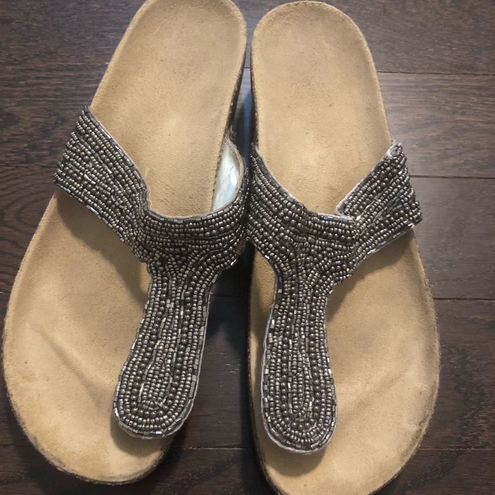 Beaded Birkenstock look alike